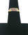 22KT tri-color gold textured criss-cross band ring featuring an intricate yellow, white, and rose gold lattice centerpiece with a polished yellow gold band, 1.7 grams, size 7.