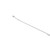 Clasp end of 0.97 ct round lab grown diamond tennis bracelet laid flat, 14K white gold, Karat 22 Houston