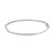 Side view of prong-set round lab grown diamonds in 0.97 ct total 14K white gold tennis bracelet