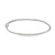 Angled back view of D color round lab grown diamond tennis bracelet, 14K white gold, Karat 22 Houston