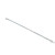 Full length of 1.48 ct fancy vivid blue lab grown diamond tennis bracelet in 14K white gold, laid flat