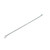 Laid-flat view of prong-set blue lab grown diamonds, 1.48 ct tennis bracelet, 14K white gold