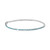 Angled back view of 1.48 ct blue lab grown diamond tennis bracelet in 14K white gold, Karat 22 Houston