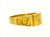 Laser cut Men's Band - 22kt yellow gold