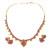 Hydrabadi Style Ruby Necklace set With Earrings - 22kt yellow gold