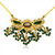 Polki & Emerald Diamond Necklace - 22kt yellow gold
