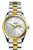 Rado HyperChrome R32975102 women’s watch silver dial gold bezel stainless steel Ceramos bracelet front view