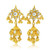 Antique Kundan Jhumka - 22kt yellow gold