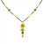 Single Line Mangalsutra Featuing Mennakari Design - 22kt yellow gold