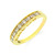 Channel Set Diamond Ring - 18kt yellow gold