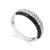 Black & White Diamond Ring - 18kt white gold