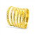 Mirror Finish Style Bangles - 22kt yellow gold - Set of 6
