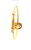 22kt yellow gold baby bracelet cub design front view