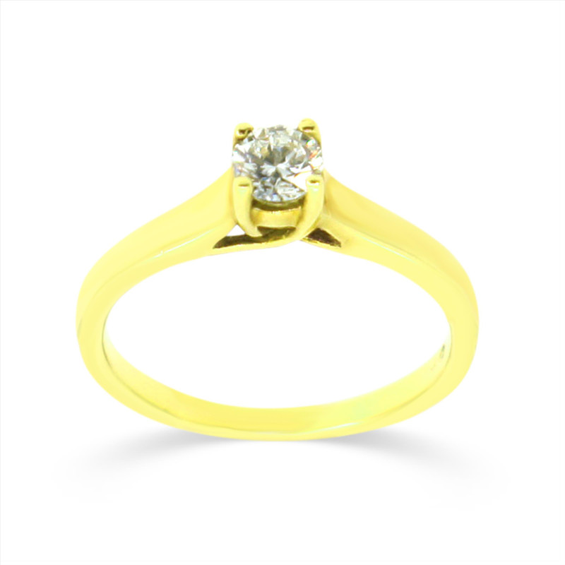 Solitaire diamond engagement ring in Houston at Karat 22 Jewelers