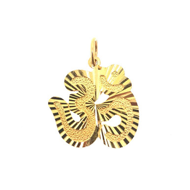 Om pendant in 22K gold