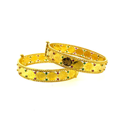 Laxmi bangle in 22K gold