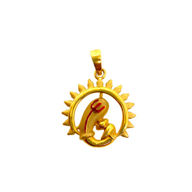 Lord Ganesh pendant in 22K gold