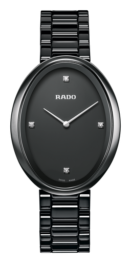 専用！！美品☆RADO シルエット  レディース Rado Integral Black Dial Two-tones Diamond Ladies Watch R20752752