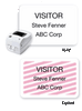 Brady T6151 2-Part Thermal-Printable timebadge Expiring Badge -frontpart - Blank T6151