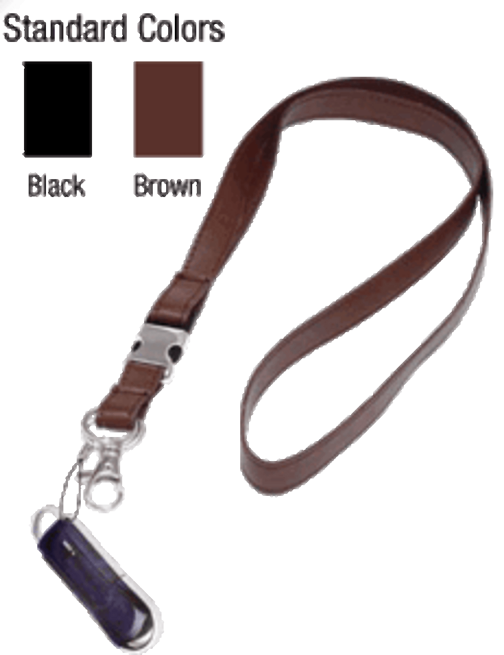 2130-1560 yourstyle Imitation Leather Lanyard Badge Card Holder - Black -  Detachable Trigger Hook, Cell Phone Attachment 