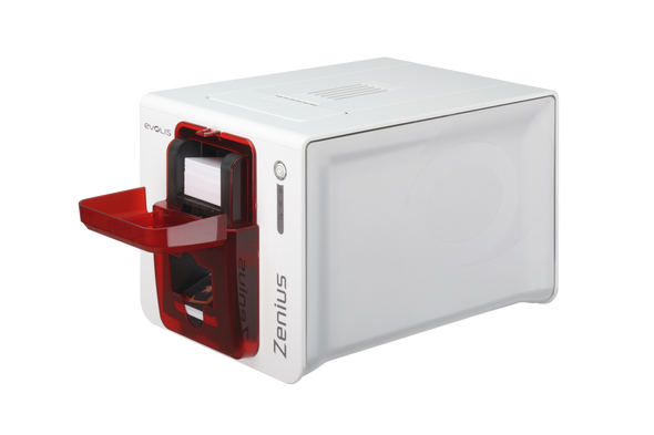 Evolis ZN1H0VVCRS Zenius Expert Smart & Contactless Fire Red Printer with HID veriCLASS Dual Smart Card and Contactless Encoder, USB & Ethernet ZN1H0VVCRS
