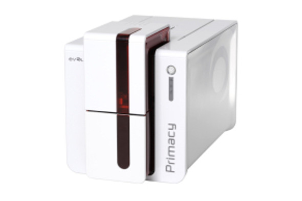 Evolis PM1H0HLBRS Primacy Simplex Expert Smart & Contactless Fire Red Printer with Evolis Elyctis Dual Smart Card and Contactless (IDENTIV chipset) Encoder, USB & Ethernet PM1H0HLBRS