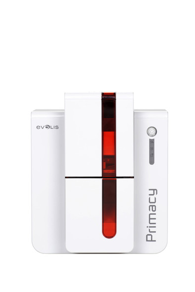 Evolis PM1W0000RD Primacy Duplex Wireless Fire Red Printer without option, USB & Wi-Fi PM1W0000RD