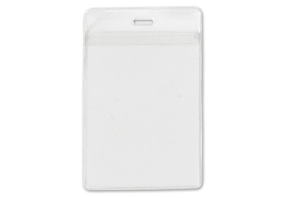 Brady 1840-1610 Clear Vinyl Vertical Holder with Front and Back Pockets ( 100 PACK ) 1840-1610
