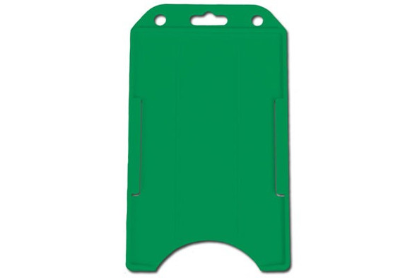 Brady 1840-8164 Green Rigid Plastic Vertical Open-Face Card Holder