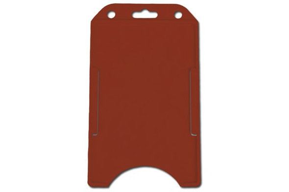 Brady 1840-8166 Red Rigid Plastic Vertical Open-Face Card Holder