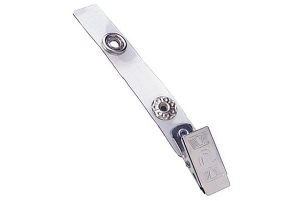 Brady 2105-3200 Clear Vinyl Strap Clip with NPS Embossed "U" Clip ( 500 pack ) 2105-3200