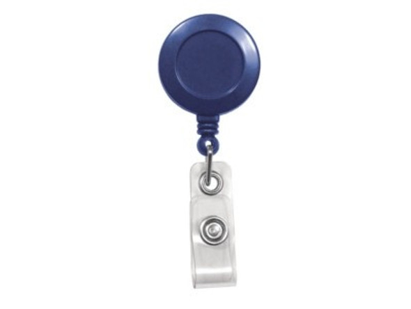 Brady 2120-4702 Blue Badge Reel with Clear Vinyl Strap & Spring Clip ( 25 pack ) 2120-4702