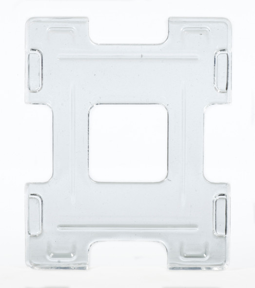 Edikio AC000010 DUAL-TICKET HOLDER (FOR 2 CR80 CARDS) - 1 set of 5 units AC000010