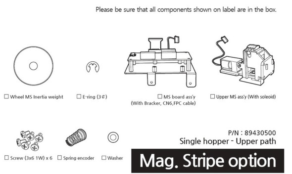 Pointman 8943S010 ISO 7811 Magnetic Stripe Encoder Kit (N10/N15/N20 Single Side-Upper Path) 8943S010