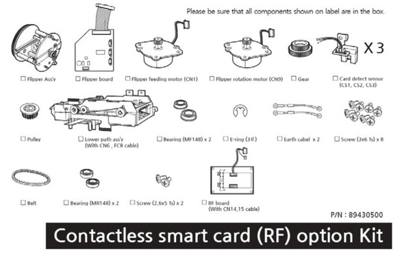 Pointman 8943S040 MIFARE/DESFire/ISO 14443A&B/Felica/NFC Smart Card Encoder (Internal RF Card Read / Write Station) (Serial or PC/SC) (N10/N15/N20) 8943S040