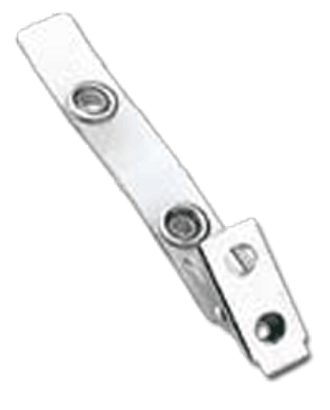 2105-1310 2-Hole w/ Nickel Plated Brass Snaps & Clear Strap Clip - Price per 500 Units.