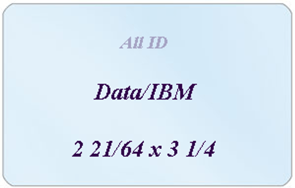Brady 0601-6005 Data & IBM Laminate: 2 21/64" x 3 1/4" - 5 mil 0601-6005