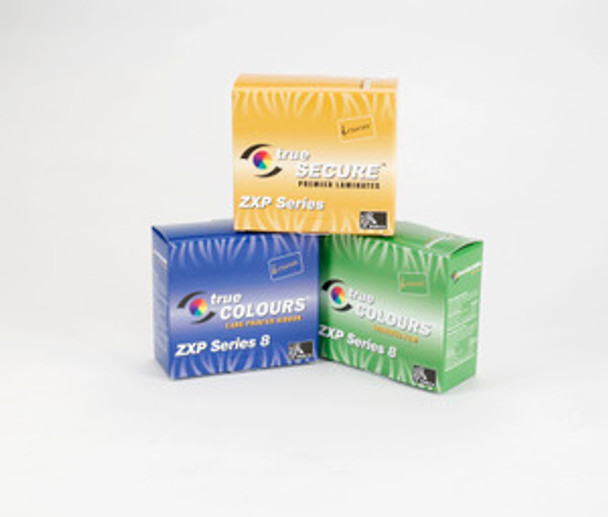 Zebra 800012-480 i Series Color Ribbon for ZXP Series 8, 5 Panel YMCKK, 500 images