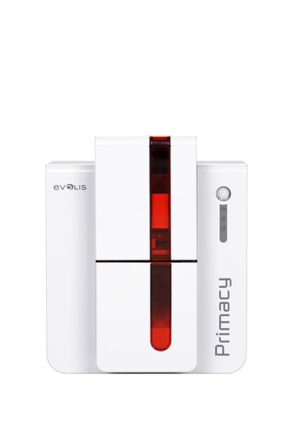 Evolis PM1W0000RD Primacy Duplex Wireless Fire Red Printer without option, USB & Wi-Fi PM1W0000RD