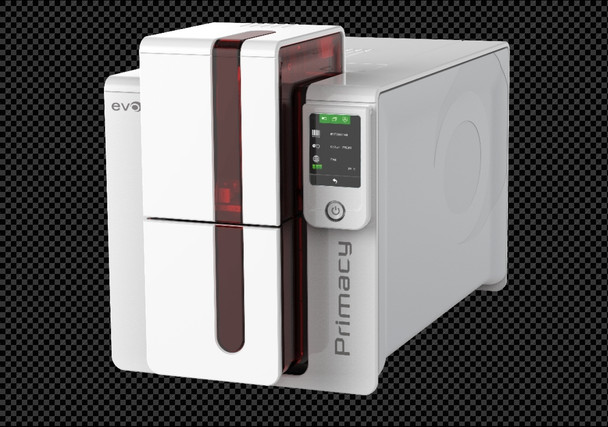Evolis PM1H0HLBRD Primacy Duplex Expert Smart & Contactless Fire Red Printer with Evolis Elyctis Dual Smart Card and Contactless (IDENTIV chipset) Encoder, USB & Ethernet PM1H0HLBRD
