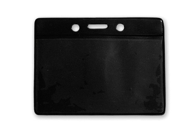 Brady 1820-2001 BADGE HOLDER, DATA/CREDIT CARD, BLACK BACK VINYL BADGE HOLDER, SLOT ( 100 PACK ) 1820-2001