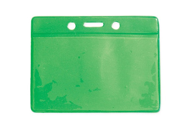 Brady 1820-2004 BADGE HOLDER, DATA/CREDIT CARD, GREEN BACK VINYL BADGE HOLDER, SLOT ( 100 PACK ) 1820-2004