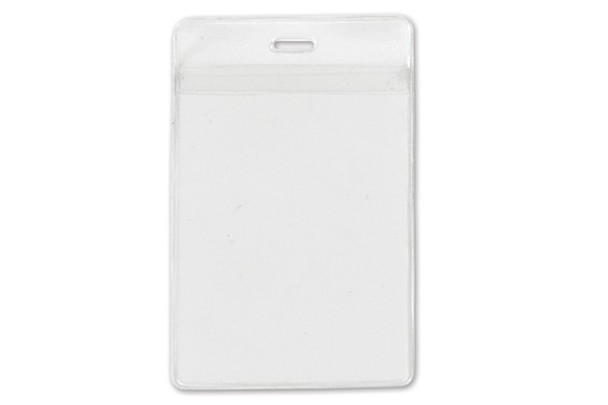 Brady 1840-1610 Clear Vinyl Vertical Holder with Front and Back Pockets ( 100 PACK ) 1840-1610