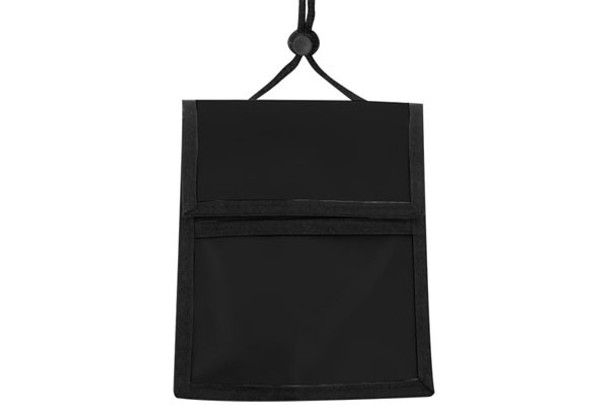 Brady 1860-3001 Black Nylon Multi-Pocket Credential Wallet with Neck Cord