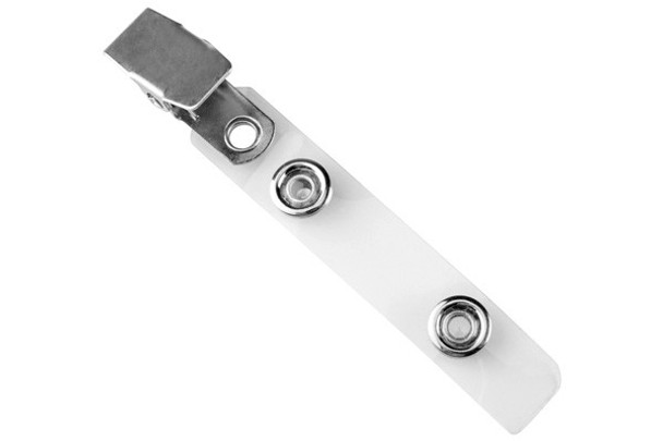 Brady 2105-2250 Clear Vinyl Strap Clip with Smooth Face NPS Clip ( 100 pack ) 2105-2250
