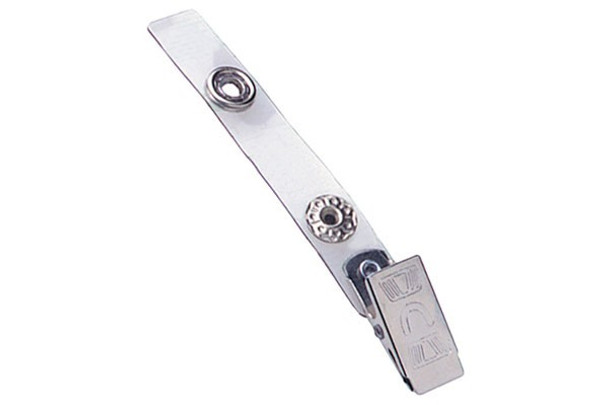 Brady 2105-3200 Clear Vinyl Strap Clip with NPS Embossed "U" Clip ( 500 pack ) 2105-3200