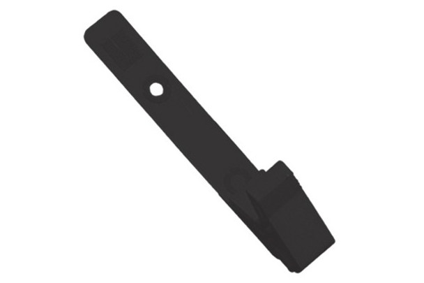 Brady 2115-2001 Black Plastic Strap Clip with Knurled Thumb-Grip