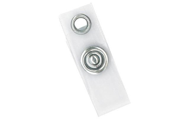 Brady 2120-1250 Clear Vinyl Strap Clip with 3 Metal + 1 Brass Part ( 100 pack ) 2120-1250