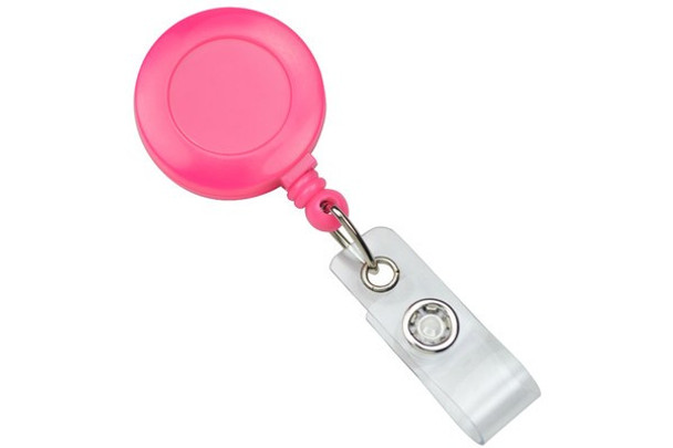 Brady 2120-3081 Neon Pink Round Badge Reel