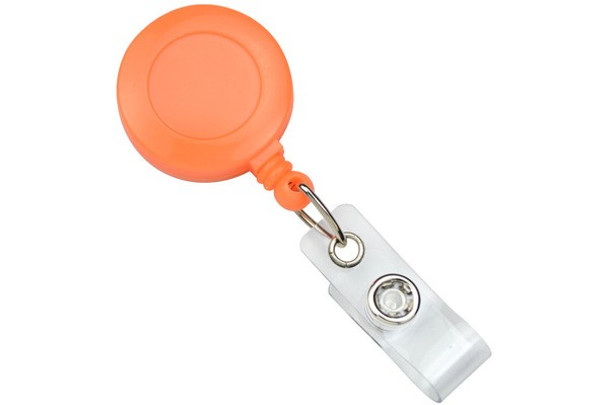 Brady 2120-3085 Neon Orange Round Badge Reel